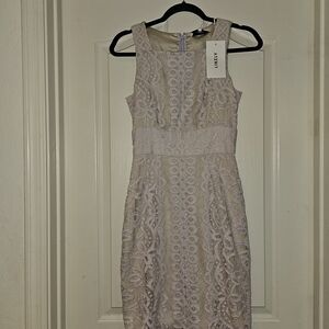 Bar III Sleeveless Lace Midi Dress in Light Purple